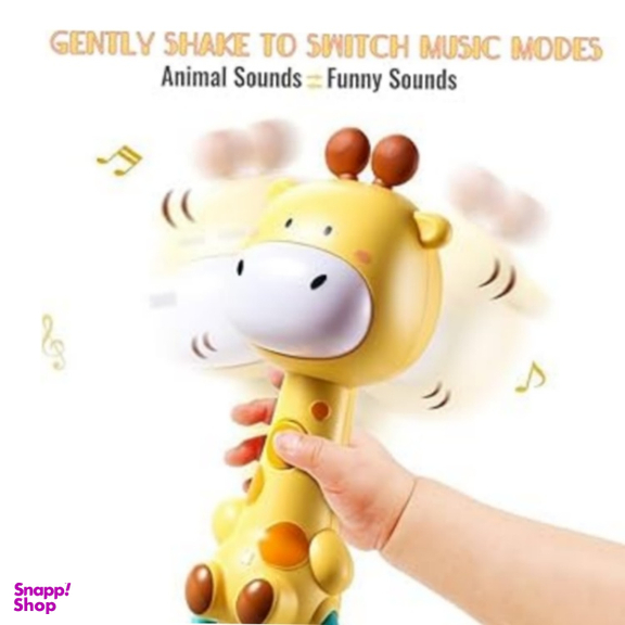 جغجغه موزیکال و دندان گیر کودک مدل زرافه