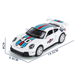 ماشین بازی ناب سل مدل پورشه مسابقه ای فلزی طرح RACE