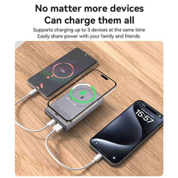 پاوربانک فست شارژ مگ سیف یسیدو مدل YESIDO YP61 15W ظرفیت 10000 میلی آمپر ساعت