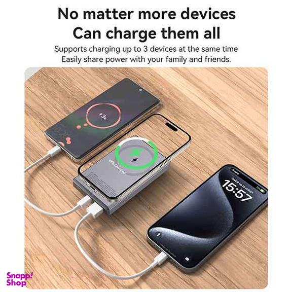 پاوربانک فست شارژ مگ سیف یسیدو مدل YESIDO YP61 15W ظرفیت 10000 میلی آمپر ساعت