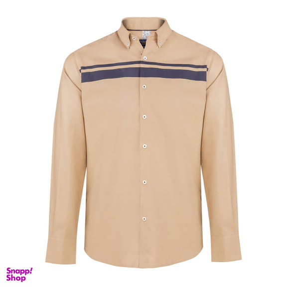 پیراهن مردانه جی تی هوگرو کد 10234 رنگ کرم