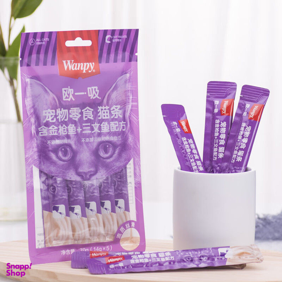 بستنی گربه ونپی مدل تن ماهی و سالمون وزن 70 گرم