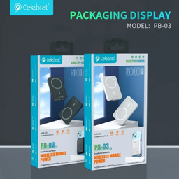 پاوربانک سلبریت کد PB-03 ظرفیت 5000 میلی آمپر ساعت