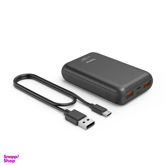 پاوربانک هاما مدل PD10-HD-187261 ظرفیت 10000 میلی‌ آمپر ساعت