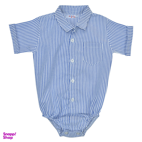 بادی آستین کوتاه نوزادی آنالی مدل راه راه کد 4