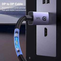 کابل DisplayPort 2.1 Male یوگرین مدل DP118 کد 15384 طول 2 متر