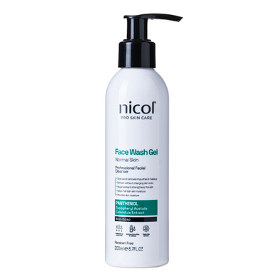 ژل شستشو صورت نیکول مدل Normal Skin حجم 200 میلی لیتر