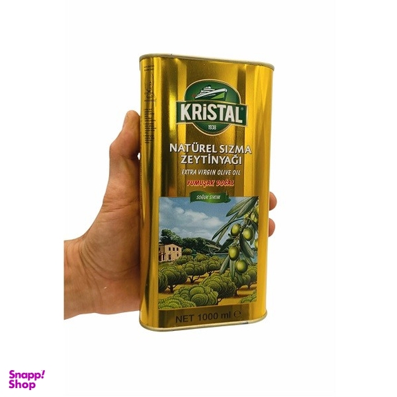 روغن زیتون فرابکر کریستال حجم 1 لیتر بسته بندی فلزی