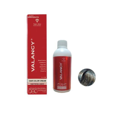 کیت رنگ مو والانسی کد C7 رنگ بلوند دودی روشن حجم ۱۰۰ میلی لیتر به همراه اکسیدان