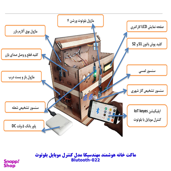 کیت آموزشی خانه هوشمند مهندسیکا مدل Bluetooth-022