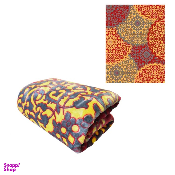 پتو گلبافت مدل اسلیمی یک نفره سایز 160×220 سانتی متر