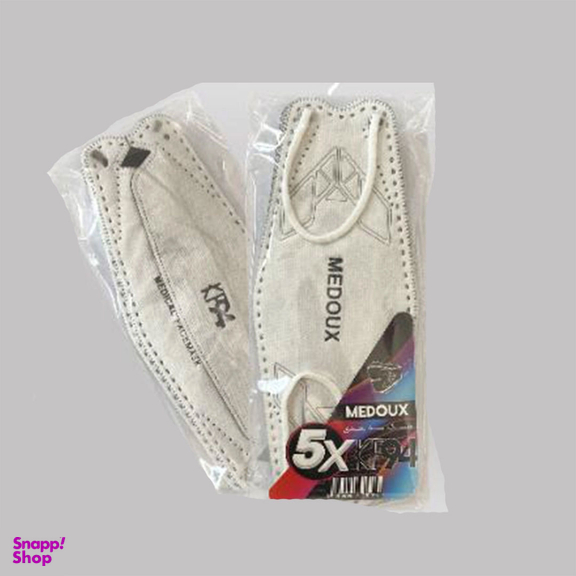 ماسک سه بعدی سفید مداکس (Medoux) بسته 25 عددی