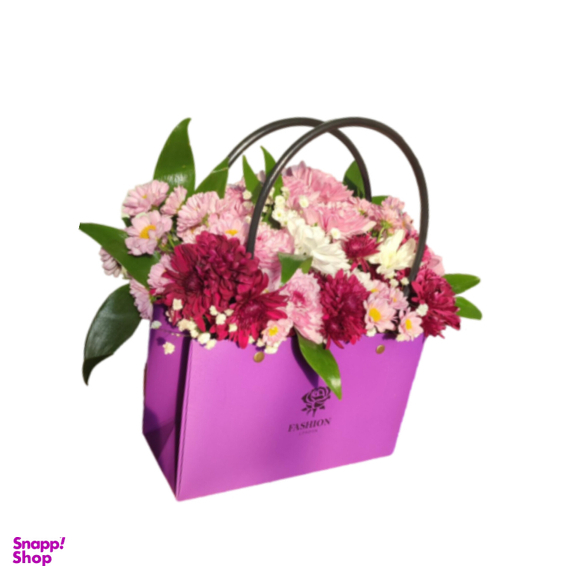 باکس گل طبیعی داوودی نارگل کد 02003