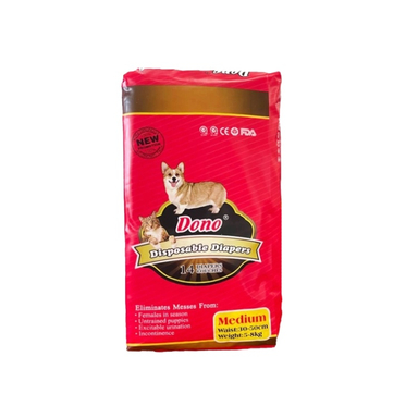 پوشک سگ و گربه دونو سایز M بسته 14 عددی