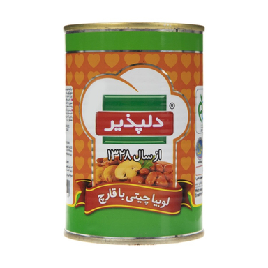 کنسرو لوبیاچیتی با قارچ دلپذیر وزن 420 گرم