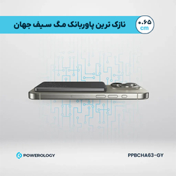 پاوربانک مغناطیسی پاورولوژی کد PPBCHA63 ظرفیت 5000 میلی آمپر ساعت