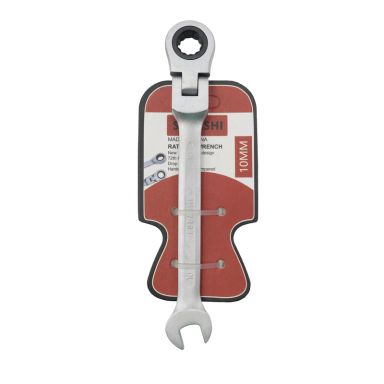 آچار یکسر تخت و یکسر رینگی جغجغه ای سوباشی مدل YP-SIZE010MM سایز 10 میلی متر