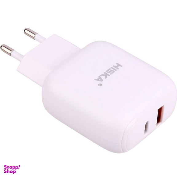 شارژر دیواری هیسکا مدل H-112PD به همراه کابل تبدیل Type-C