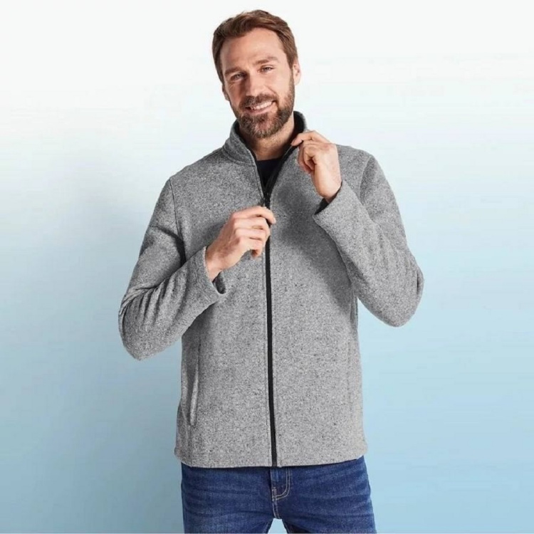 سویشرت ورزشی مردانه مدل لیورجی کد 4250 رنگ خاکستری