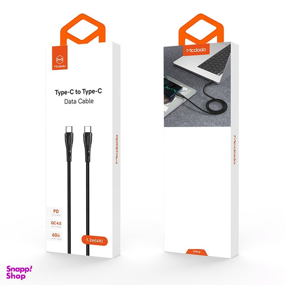 کابل تبدیل USB-C به USB-C مک دودو مدل CA-7641 طول 120 سانتی متر