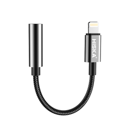 کابل تبدیل Lightning به AUX هیسکا مدل W24 طول 10 سانتی متر