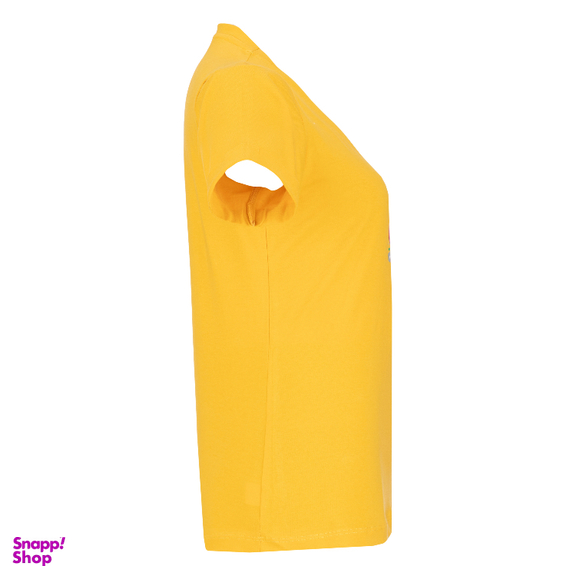 ست تیشرت و شلوار راحتی زنانه مدل Smile کد 1027/1 رنگ زرد