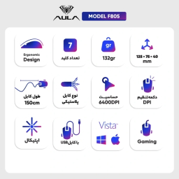 ماوس باسیم مخصوص بازی ایولا مدل F805