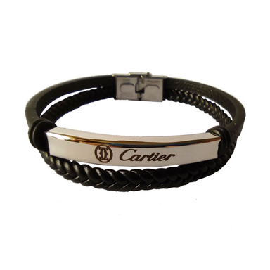 دستبند مردانه طرح کارتیر کد HS02