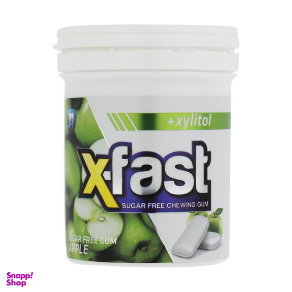 آدامس بدون شکر با طعم سیب ترش  ایکس فست 50 گرم