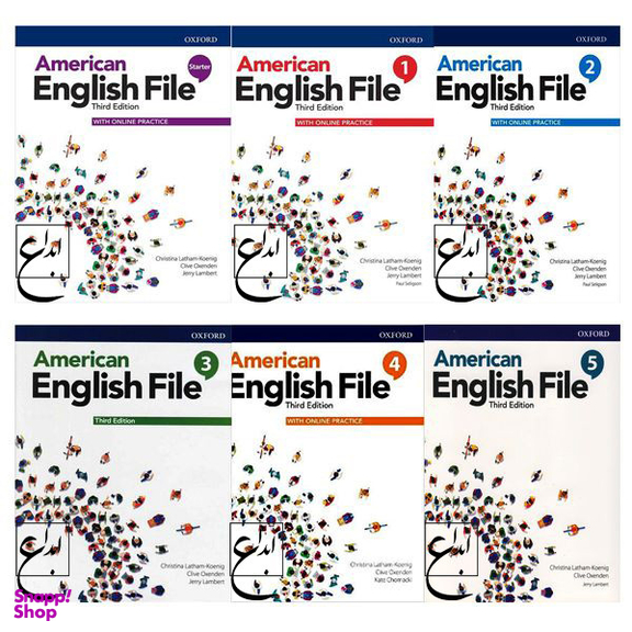کتاب American English File Third Edition اثر جمعی از نویسندگان انتشارات ابداع مجموعه 6 جلدی