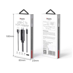کابل تبدیل USB-C به HDMI / USB یسیدو مدل HM03 طول 1.8 متر