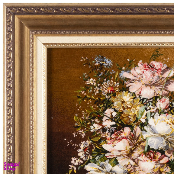 تابلو فرش دستباف سی پرشیا مدل گل در گلدان کد 903617