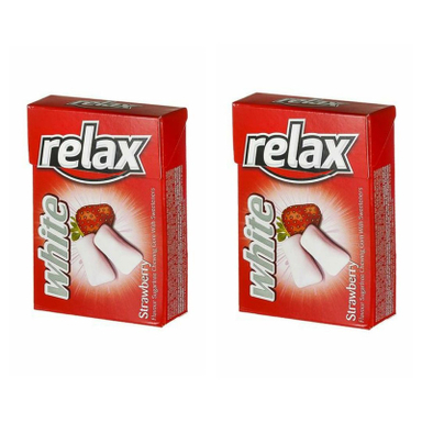 آدامس توت فرنگی ریلکس وزن 21 گرم بسته 2 عددی