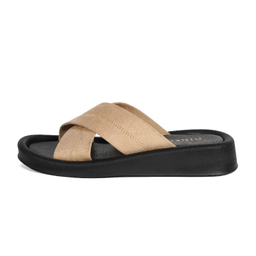 دمپایی زنانه نیکتا مدل نانسی رنگ کرم