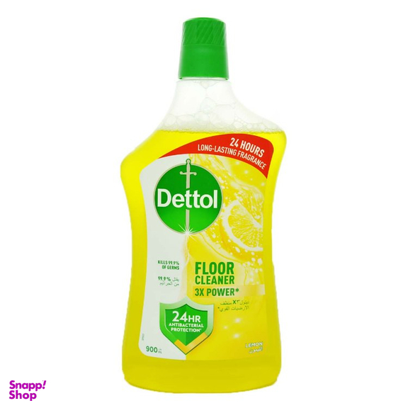 مایع پاک کننده زمین شوی آنتی باکتریال دتول رایحه لیمو حجم 900 میلی‌ لیتر
