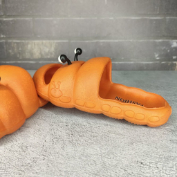 دمپایی دخترانه پاپا مدل حلزونی رنگ نارنجی