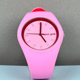 ساعت عقربه ای زنانه طرح آیس مدل Japon Gold رنگ صورتی