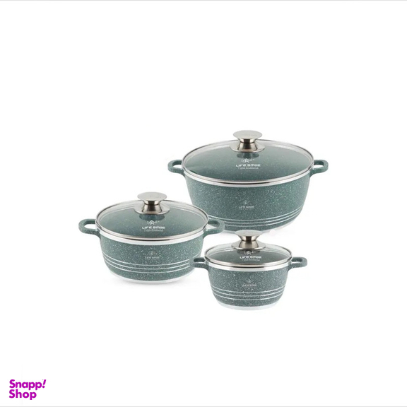 سرویس قابلمه 6 پارچه لایف اسمایل مدل LIFEP7-6-2