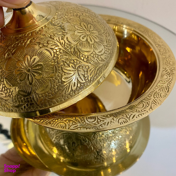 قندان برنجی مدل 190007