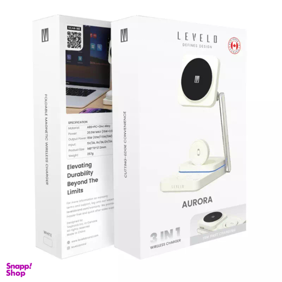پایه شارژ مغناطیسی گوشی موبایل لولو مدل Aurora 3in1