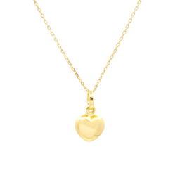 پلاک گردنبند طلا ۷۵۰ عیار زنانه سی دا مهر طرح قلب تپل