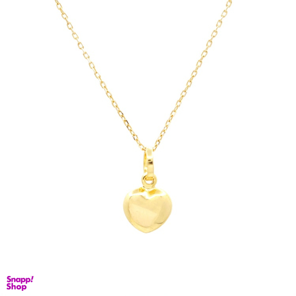 پلاک گردنبند طلا ۷۵۰ عیار زنانه سی دا مهر طرح قلب تپل