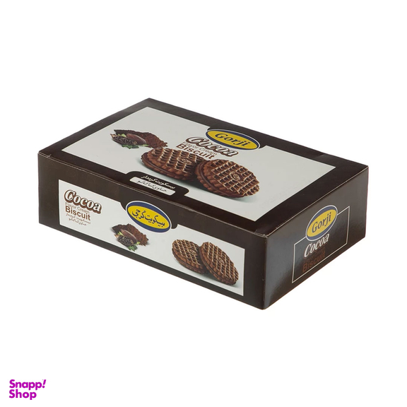 بیسکویت پذیرایی کرم کاکائو گرجی وزن 390 گرم