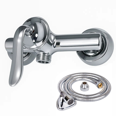 شیر توالت اهرمی اندیکا مدل نیکا کد N2 به همراه شلنگ