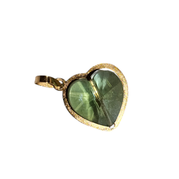 پلاک گردنبند طلا 18 عیار زنانه مدل قلب مولتی کالر