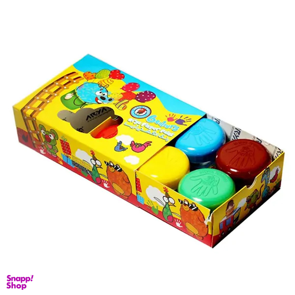 رنگ انگشتی 6 رنگ آریا مدل 77003