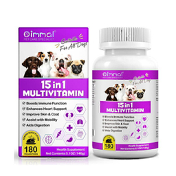 قرص مولتی ویتامین سگ اویمال طعم اردک بسته 180 عددی