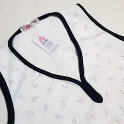 پیراهن زنانه کوزا مدل پنبه ای موسیقی کد 9225 رنگ مشکی