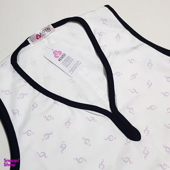 پیراهن زنانه کوزا مدل پنبه ای موسیقی کد 9225 رنگ مشکی