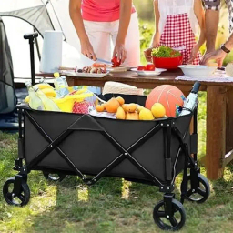 چرخ دستی واگن تاشو 100 لیتری گرین لاین مدل GNWGN220BK